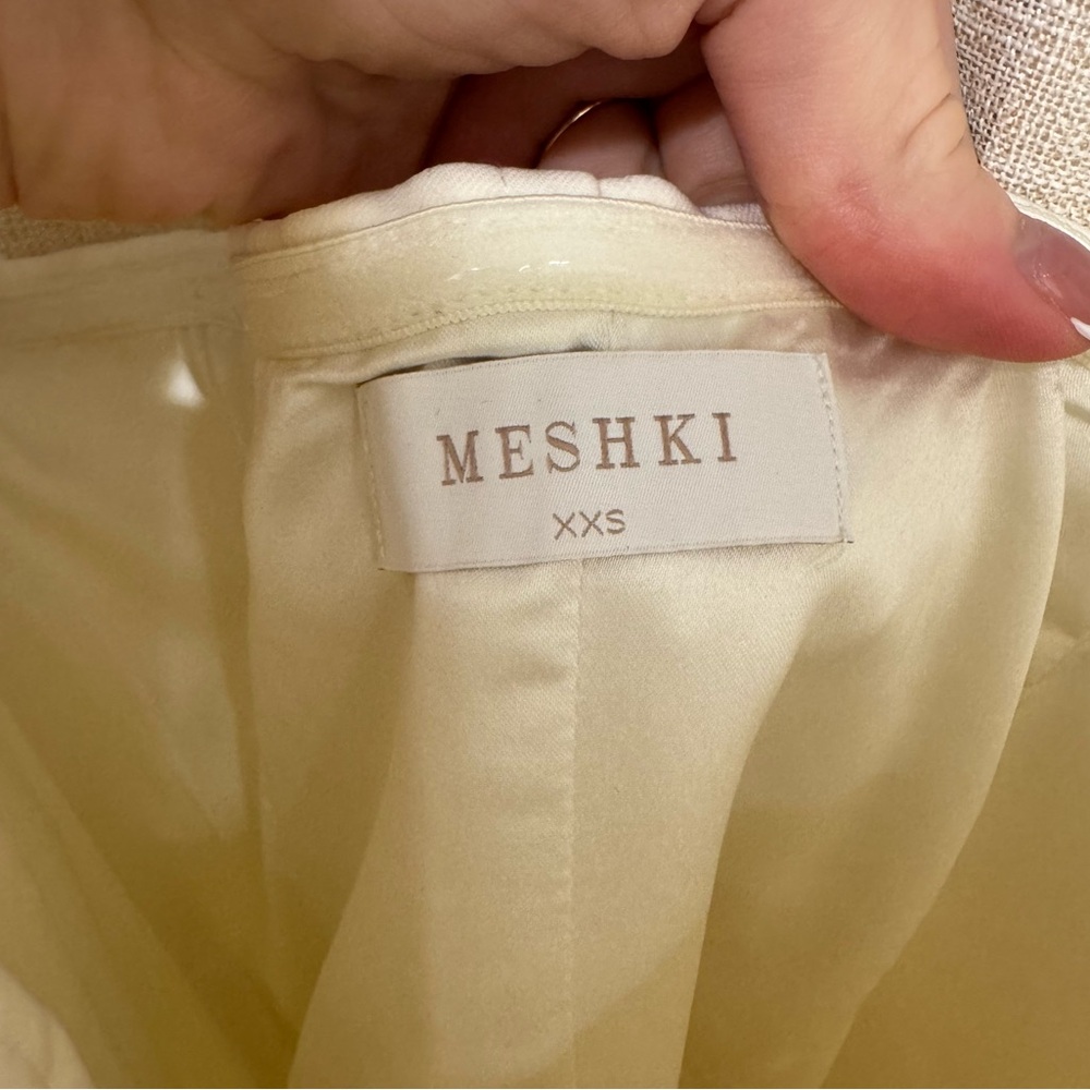 Meshki Stacie Pleated Halter Maxi Dress - Ivory - Picture 6 of 14